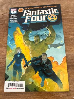 Fantastic Four # 1 NM 1st Print Marvel Comic Book Esad Ribic Cover Art 3 J480