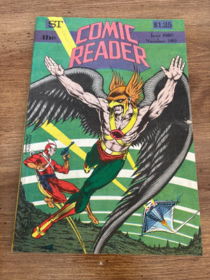 The Comic Reader # 180 VF/NM June 1980 ST Comic Book Hawkman Adam Strange 5 J472