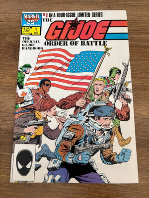 Lot Of 4 G.I. Joe Order Of Battle Marvel Comic Books # 1 2 3 4 VF-NM 12 J471
