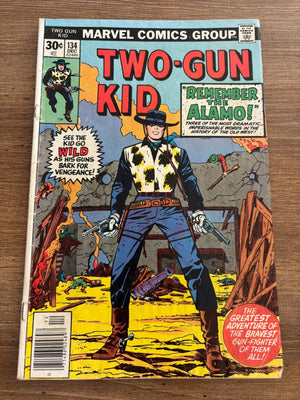 Two Gun Kid # 134 VG Western Marvel Comic Book Alamo Cowboy 19 J439