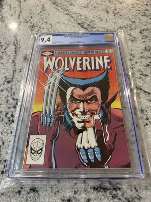 Wolverine # 1 CGC Graded 9.4 Marvel Comic Book Frank Miller 1982 Yukio JH45