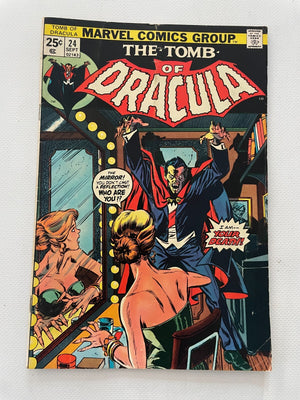 Tomb Of Dracula # 24 FN Marvel Comic Book Vampire Horror Monster Blade 9 J254