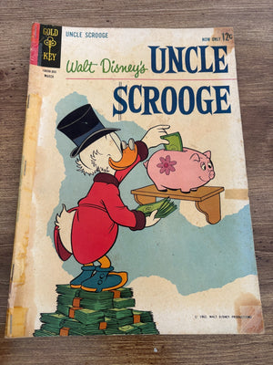 Uncle Scrooge # 41 Gold Key Silver Age Comic Book Walt Disney Donald 9 J463
