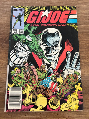 G.I. Joe # 22 VG/FN Marvel Comic Book Snake Eyes Duke Cobra Destro 12 J481
